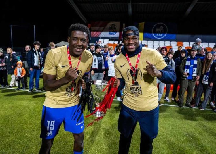Le FK Rigas FS, champion de Lettonie grâce à son duo camerounais